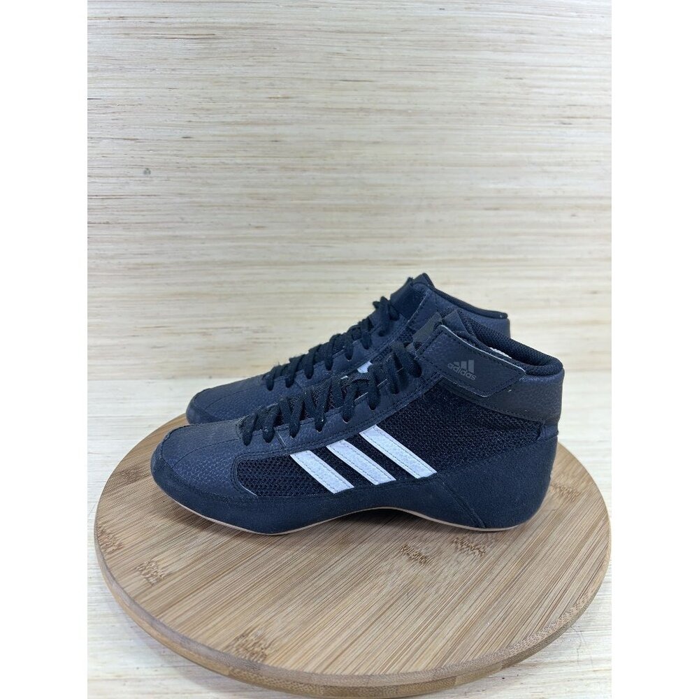 Adidas HVC 2 Black White Wrestling Shoes Unisex Mens Size 5.5 Womens 7.5